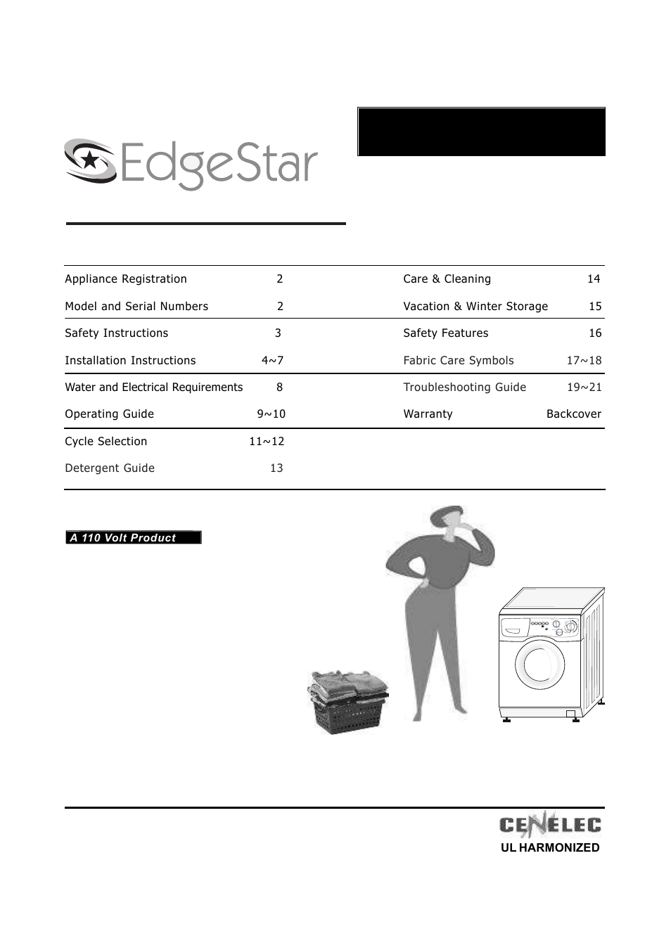 EdgeStar CENELEC CW1200 User Manual | 24 pages