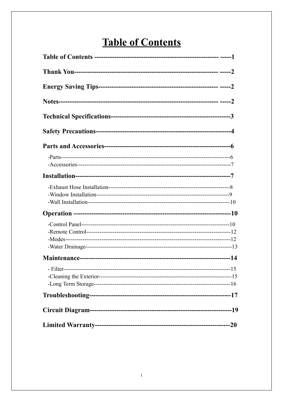 EdgeStar AP310SS User Manual | Page 2 / 23