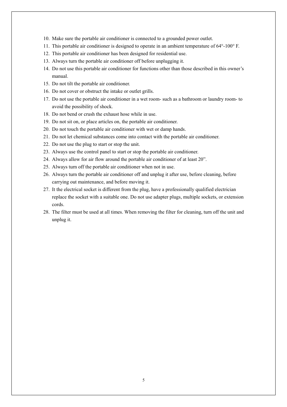 EdgeStar AP310SS User Manual | Page 6 / 23