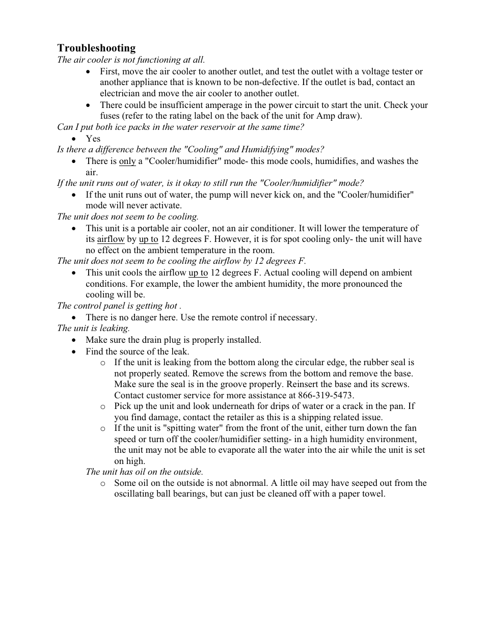 EdgeStar EAC211TS User Manual | Page 6 / 8