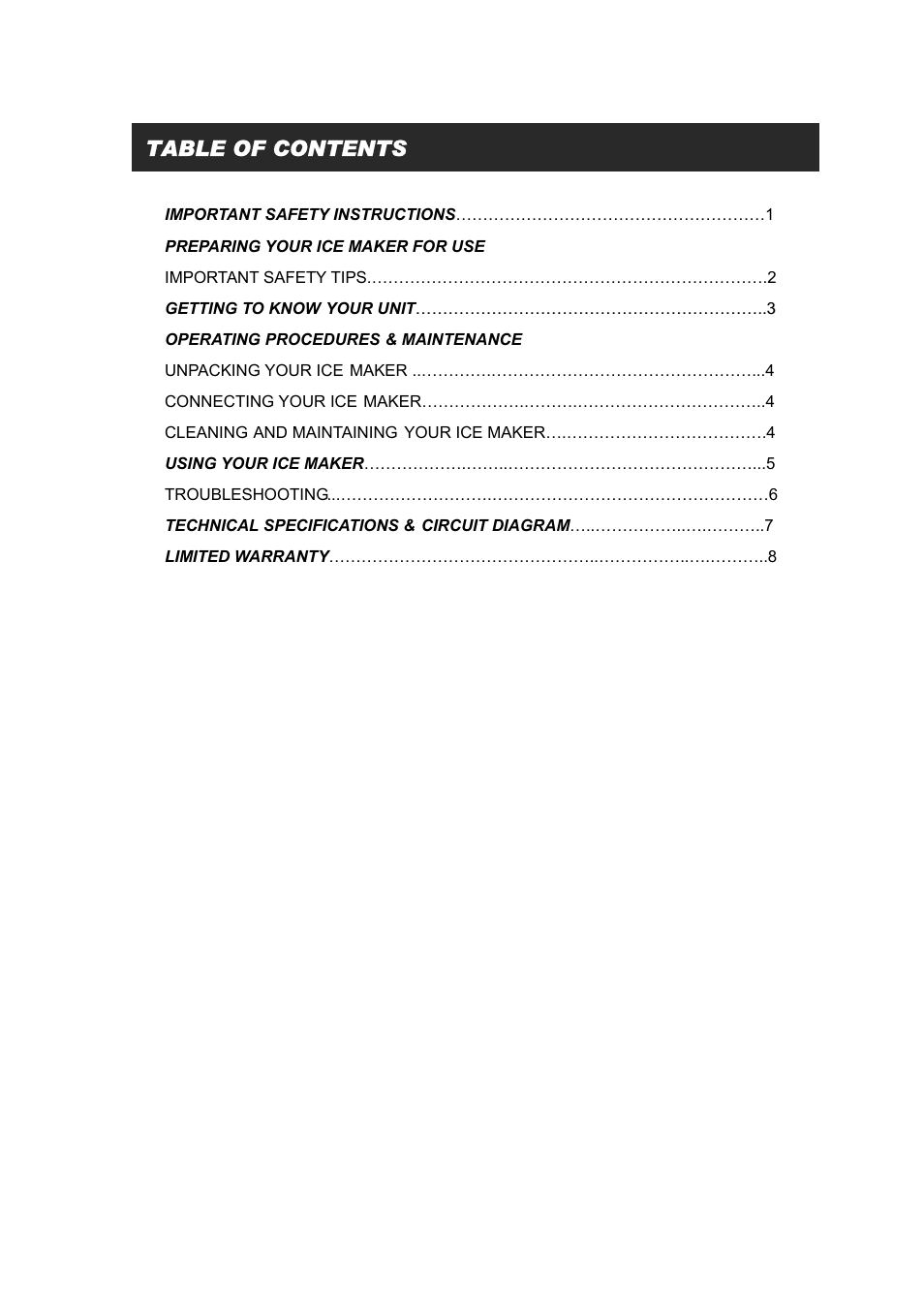 EdgeStar IP300P User Manual | Page 2 / 10