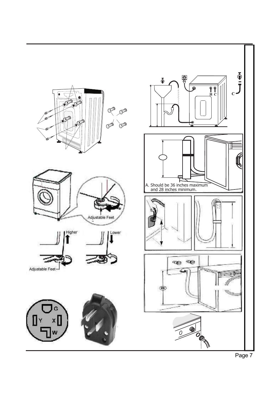 Installation sheet | EdgeStar Model CW 2200 User Manual | Page 7 / 24