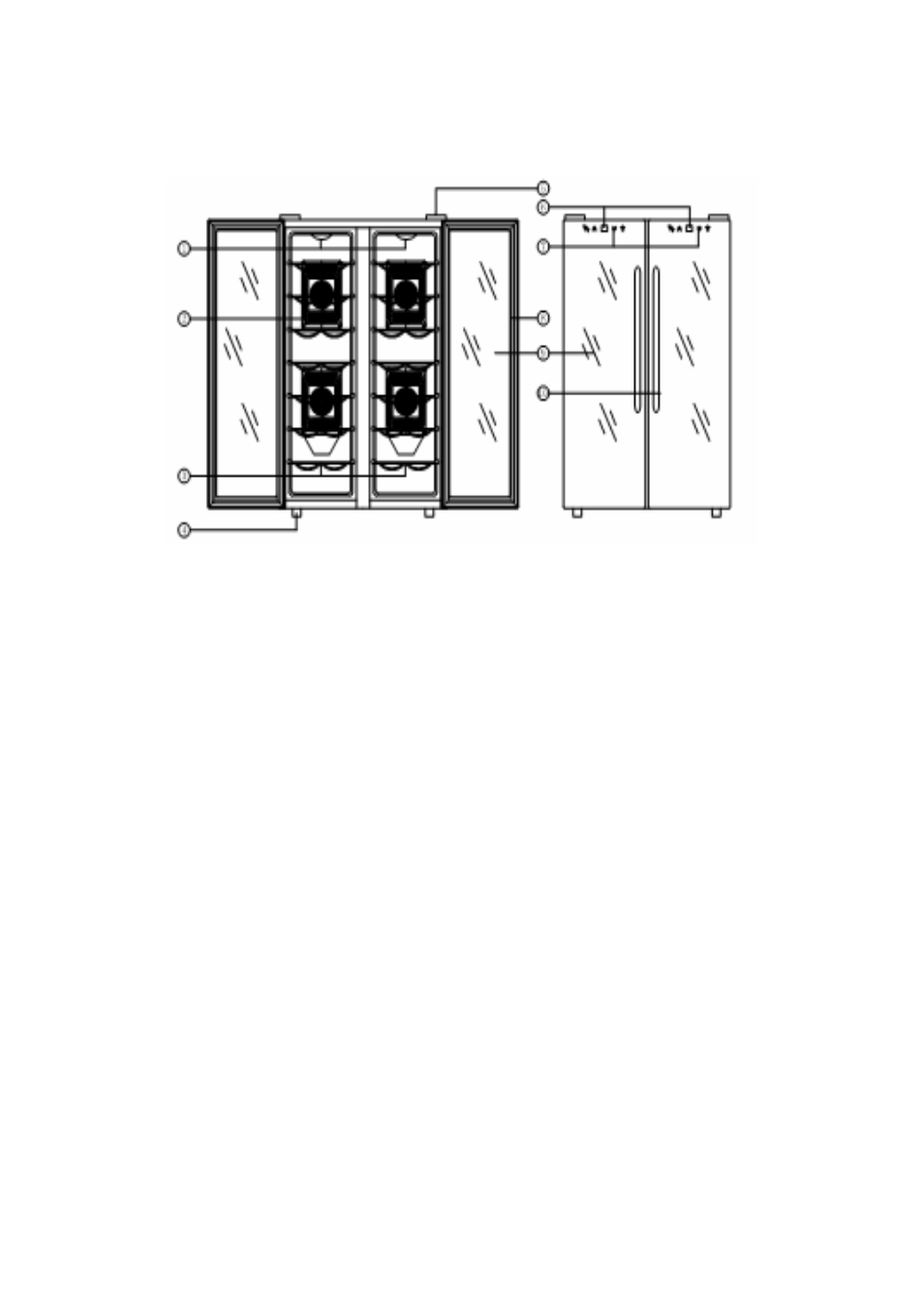 Parts and features, Operation | EdgeStar Wine Cooler TWR210EBL User Manual | Page 4 / 10