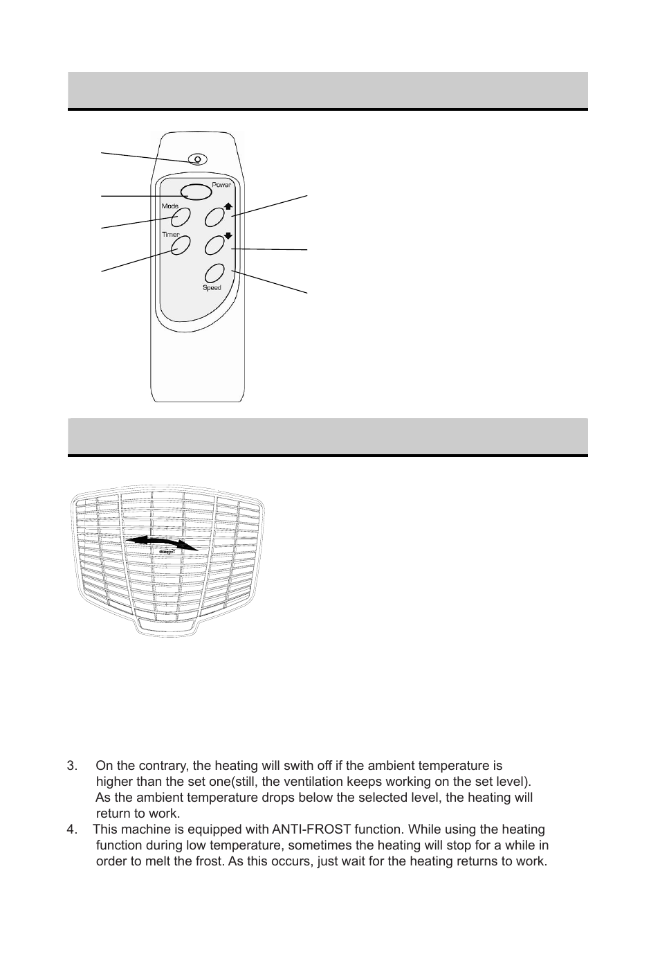 Operation – using the remote control, Operation – adjusting the louvers | EdgeStar AP10000HW User Manual | Page 12 / 21