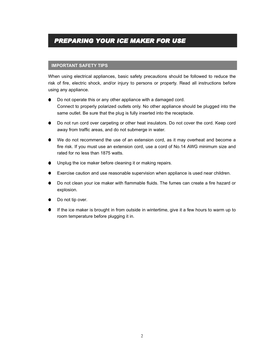 EdgeStar IP210SS User Manual | Page 4 / 13