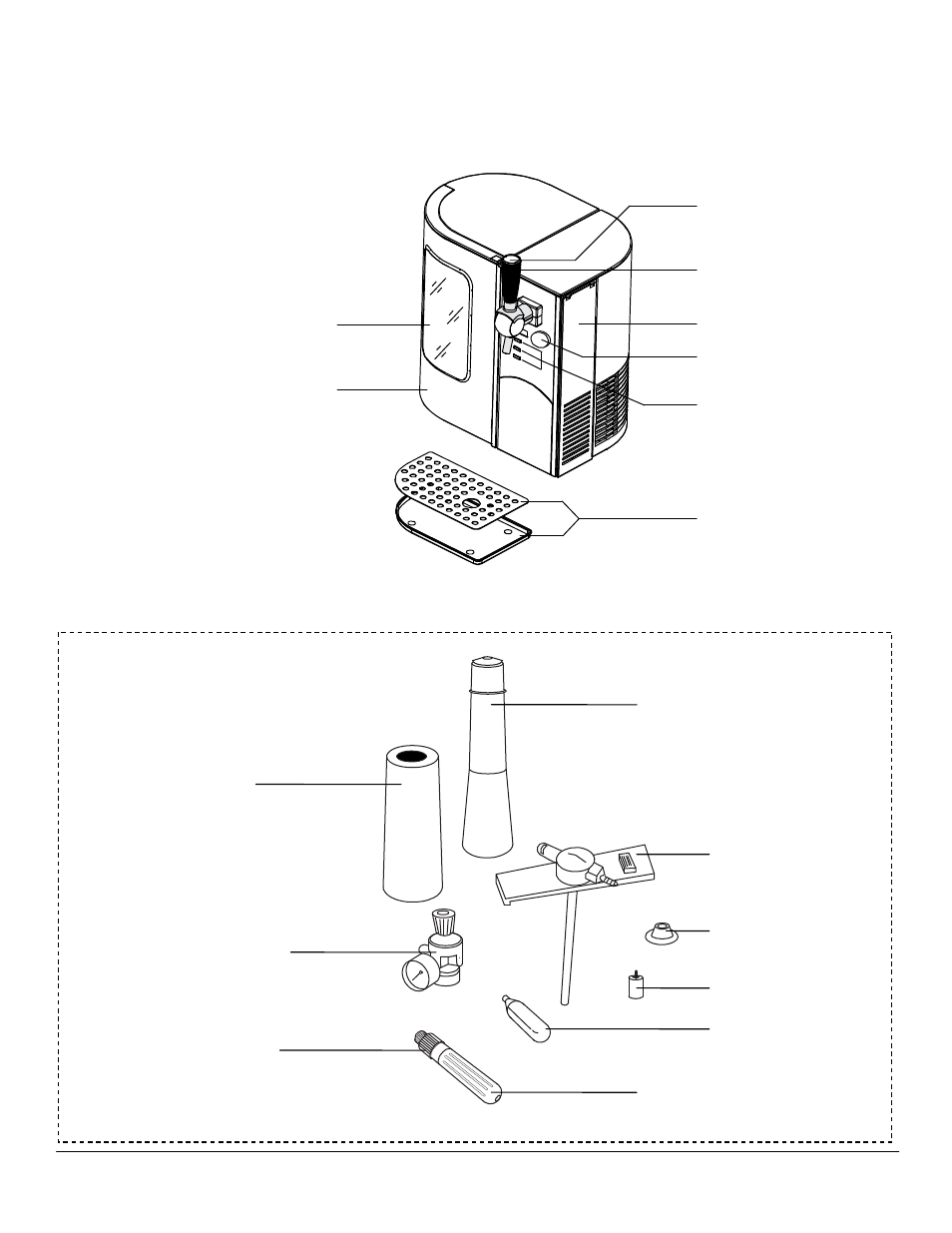 Parts identification | EdgeStar MINI KEGERATOR TBC50S User Manual | Page 5 / 19