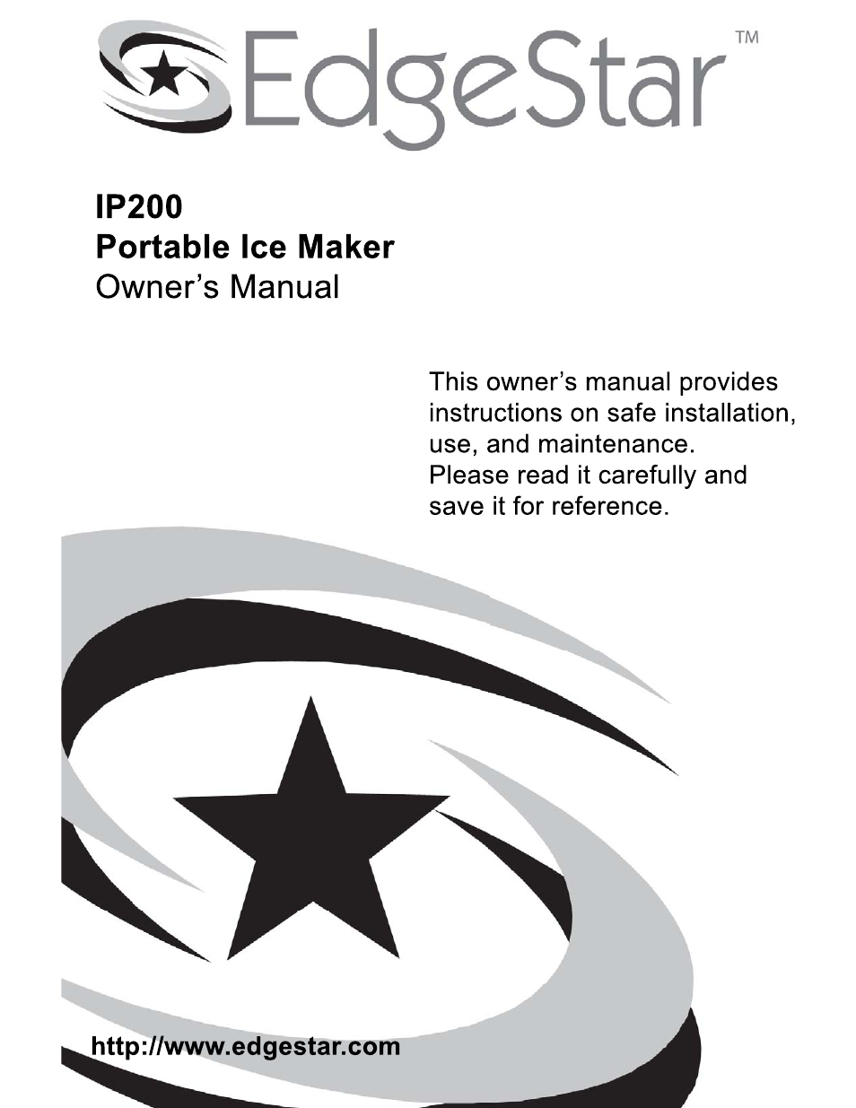 EdgeStar IP200 User Manual | 13 pages