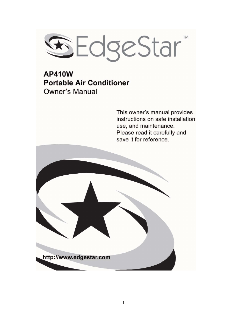 EdgeStar AP410W User Manual | 25 pages