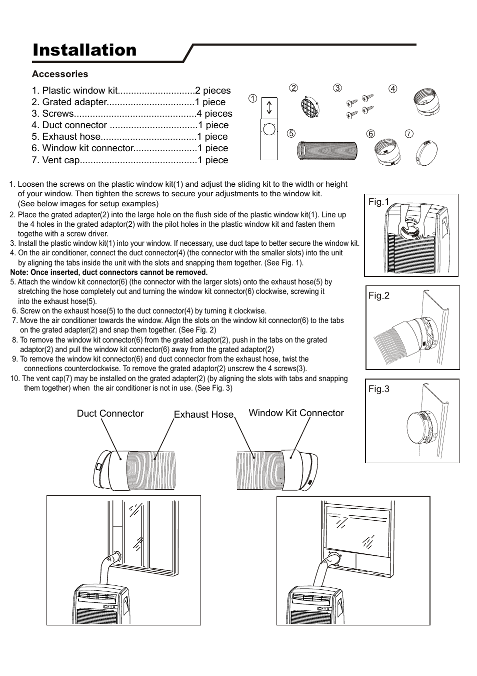 Installation | EdgeStar PAC8000S User Manual | Page 7 / 14