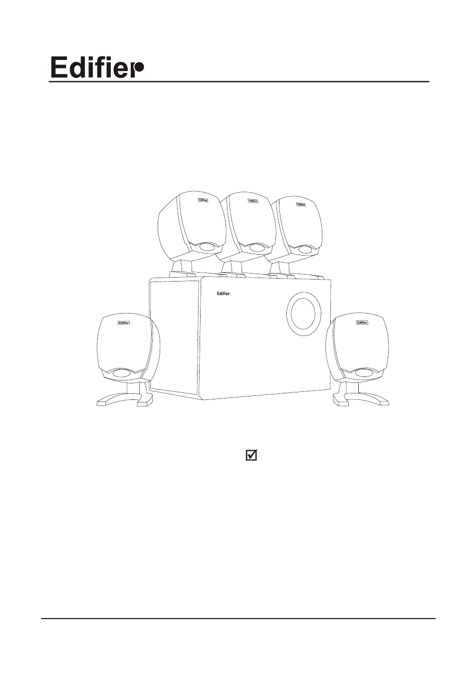 Edifier Enterprises Canada R251 User Manual | 4 pages