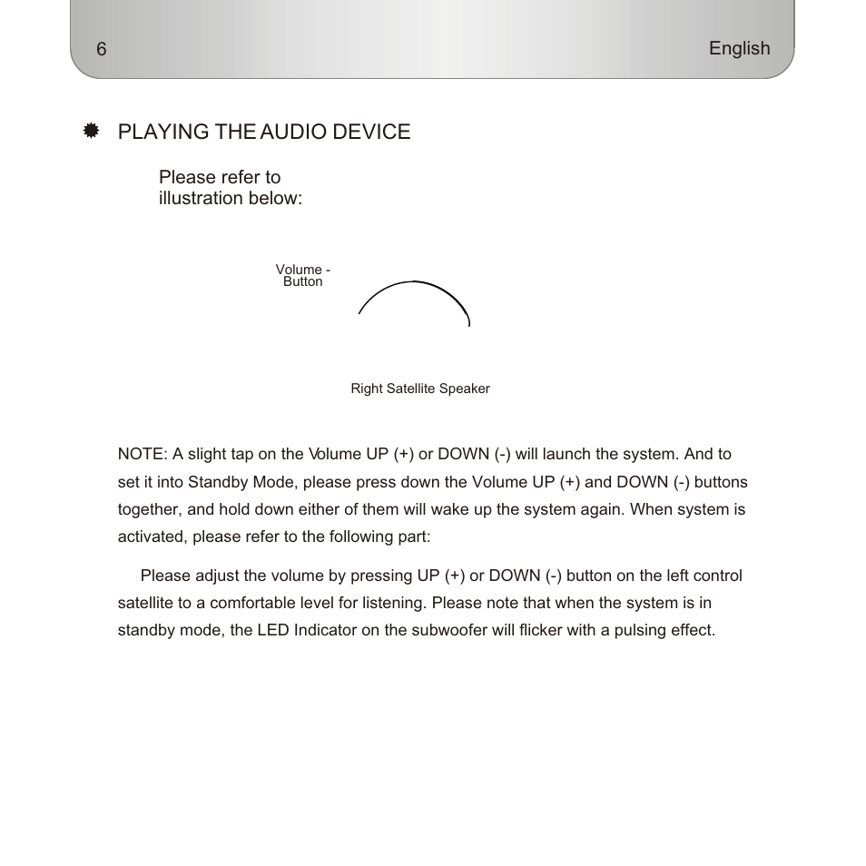 Т³гж 7, Playing the audio device | Edifier Enterprises Canada MP300 User Manual | Page 7 / 11