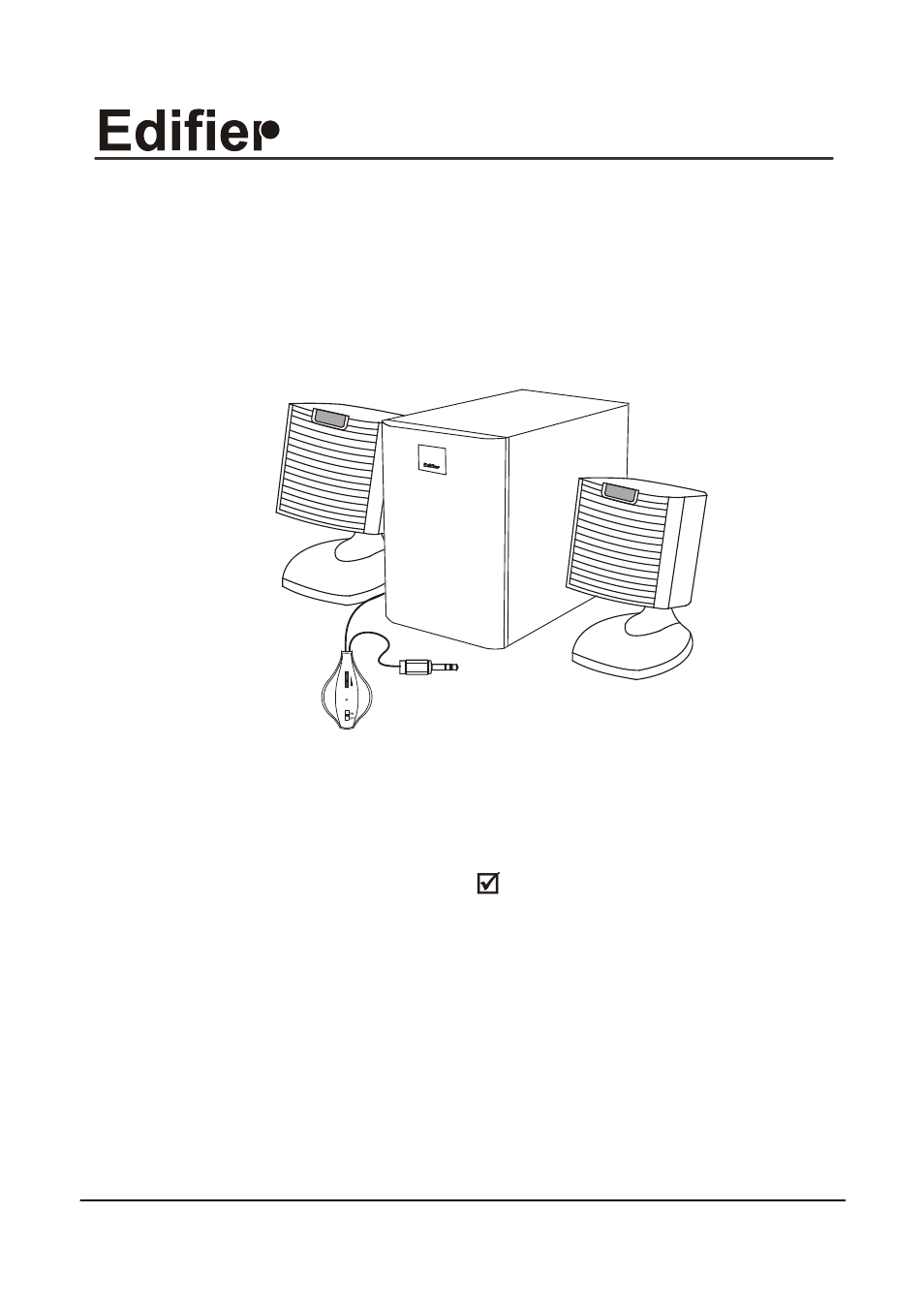Edifier Enterprises Canada R100 User Manual | 4 pages