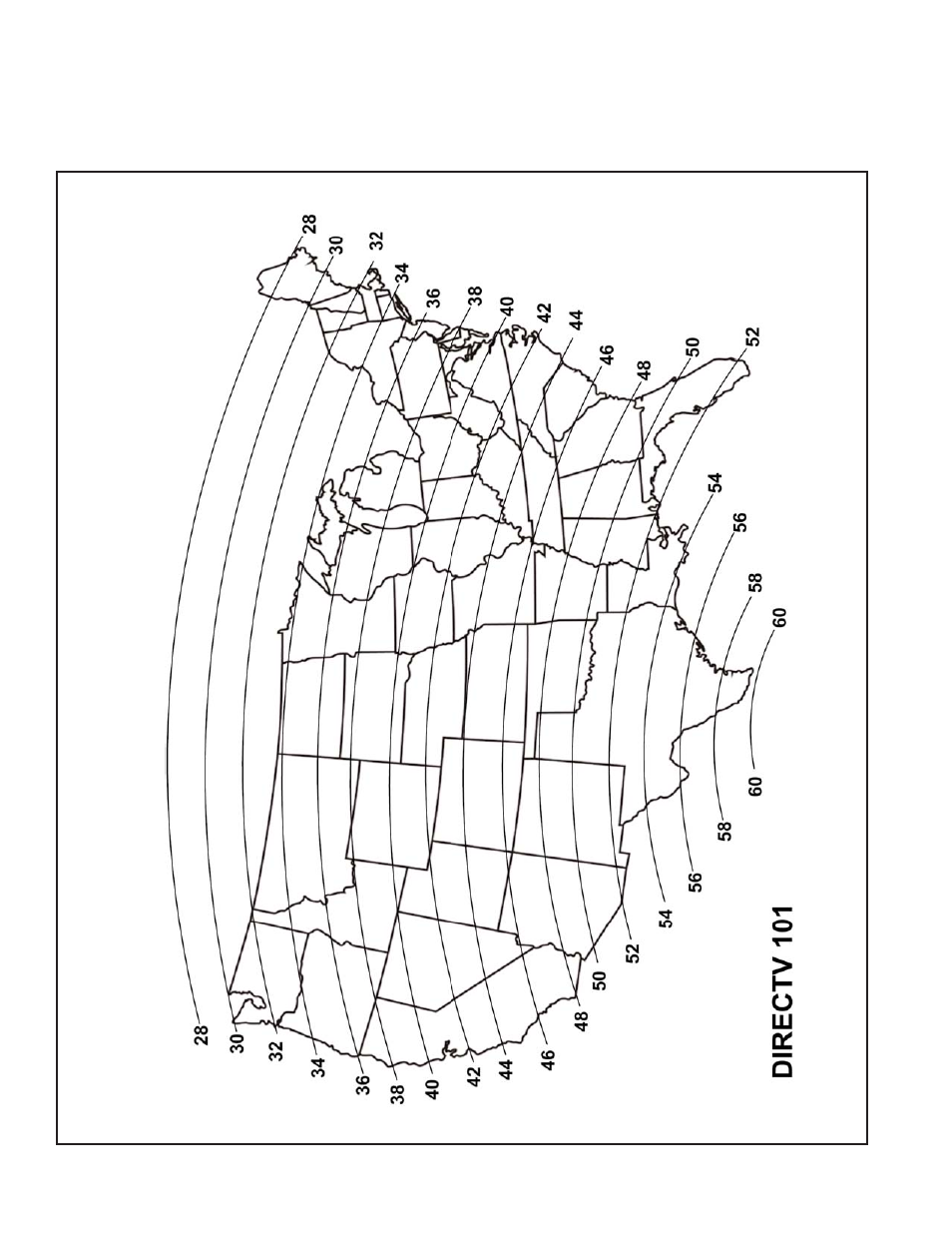 Elevation map for directv 101 | EchoStar 9630 LP User Manual | Page 14 / 24