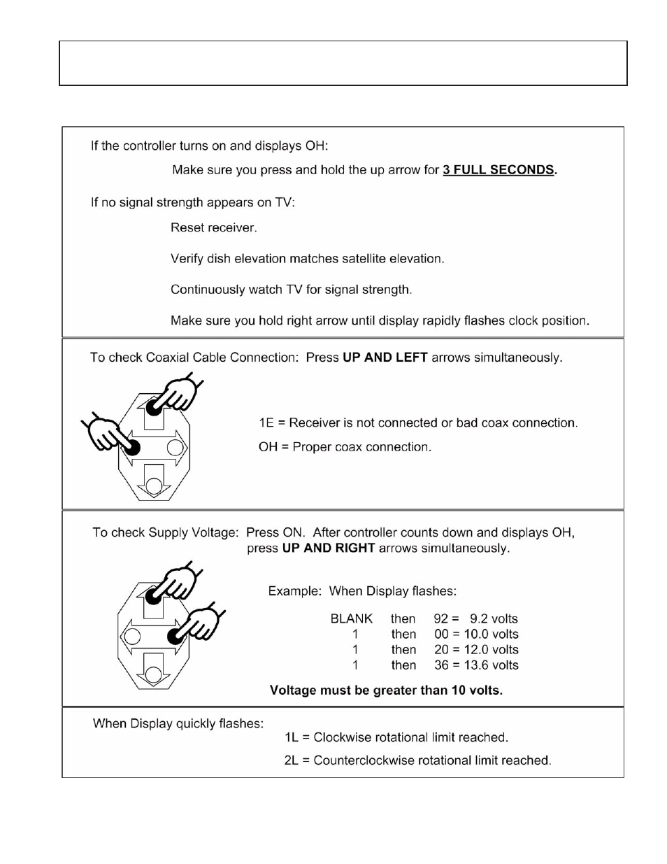 Diagnostics | EchoStar 9630 LP User Manual | Page 19 / 24