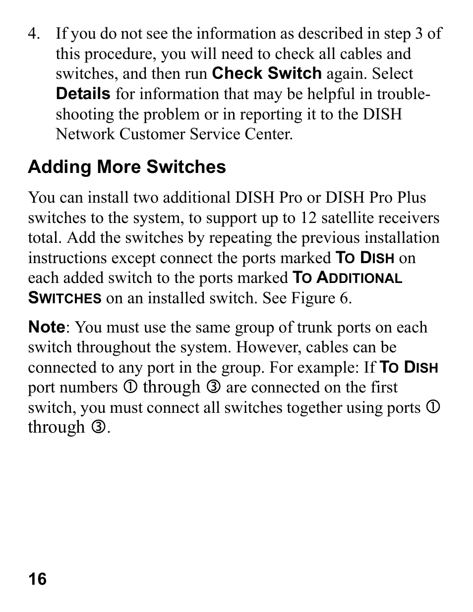 Adding more switches, Through e | EchoStar 44 User Manual | Page 15 / 24