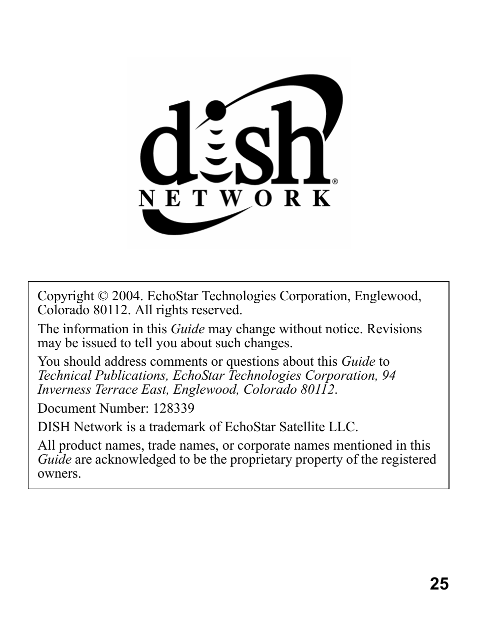 EchoStar 44 User Manual | Page 24 / 24