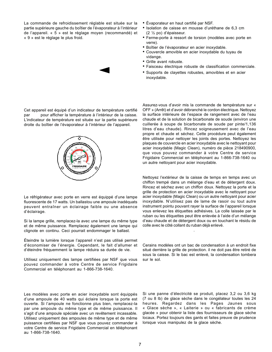 Entretien courant | KELVINATOR COMMERCIAL FREEZER/REFRIGERATOR GLASS DOOR REFRIGERATOR User Manual | Page 28 / 32
