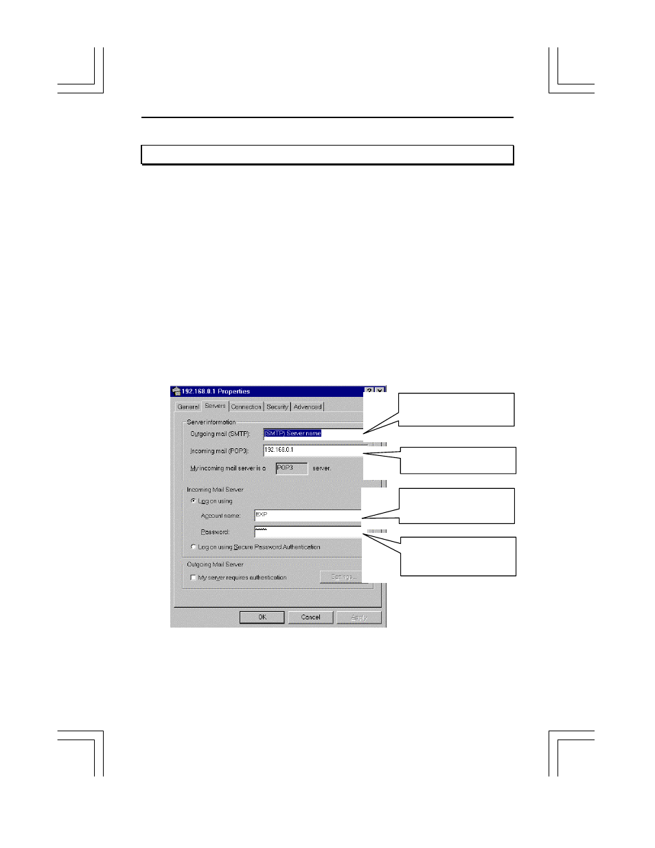 Thinconnect4, 2 setup mailer using e-mail sharing function | EXP Computer ThinConnect4 User Manual | Page 126 / 152