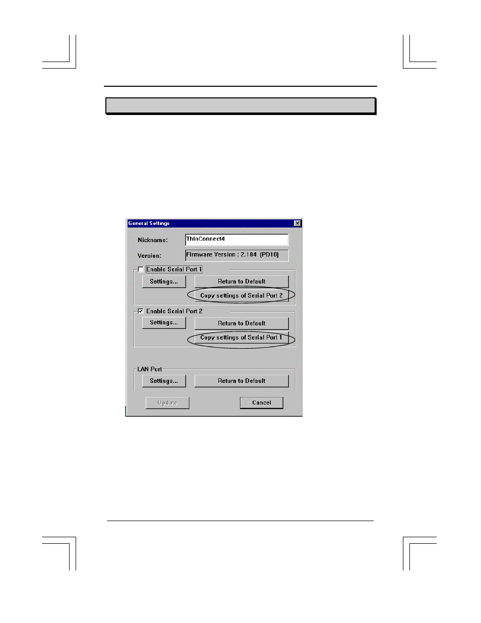 3 copy serial port settings | EXP Computer ThinConnect4 User Manual | Page 137 / 152