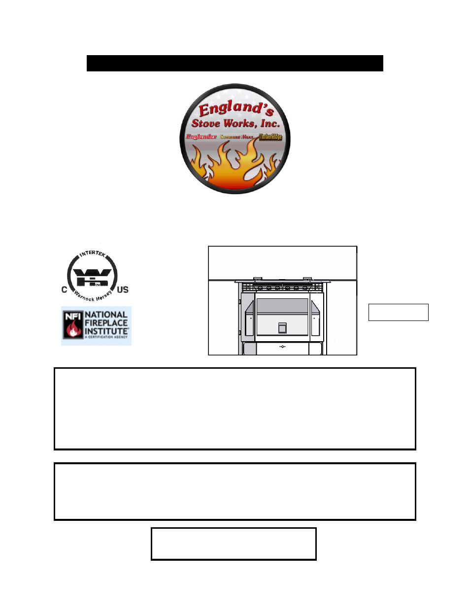 England's Stove Works 25-EPI User Manual | 49 pages