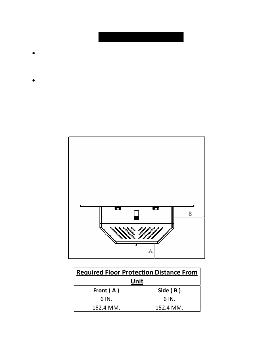 Floor protection | England's Stove Works 25-EPI User Manual | Page 14 / 49