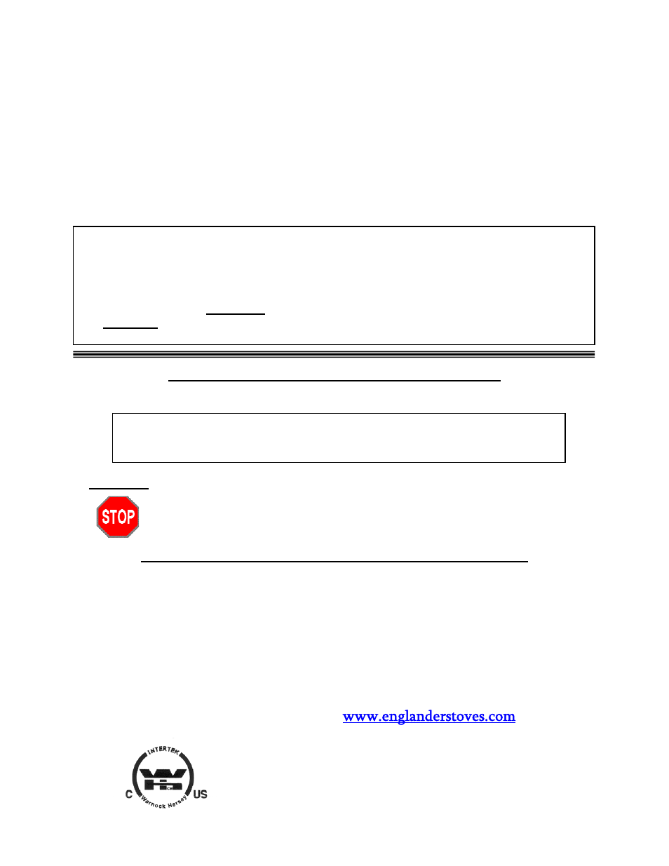 England's Stove Works 10-CPM User Manual | 35 pages