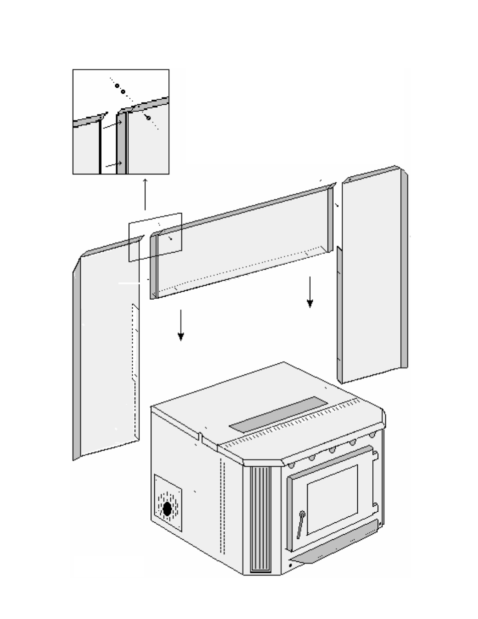 Cover plate assembly & installation | England's Stove Works 55-SHP20 User Manual | Page 22 / 25