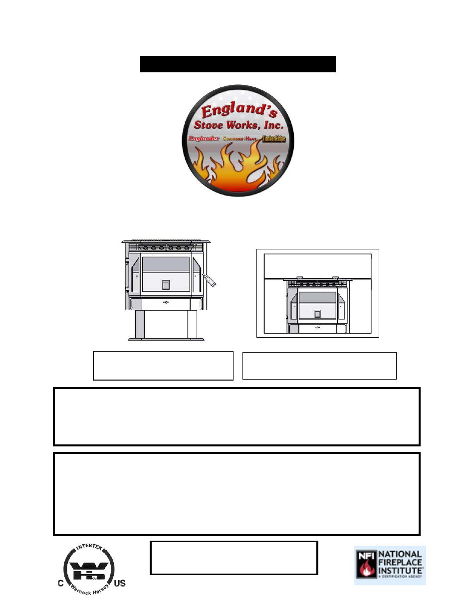 England's Stove Works 55-SHPEPI User Manual | 62 pages