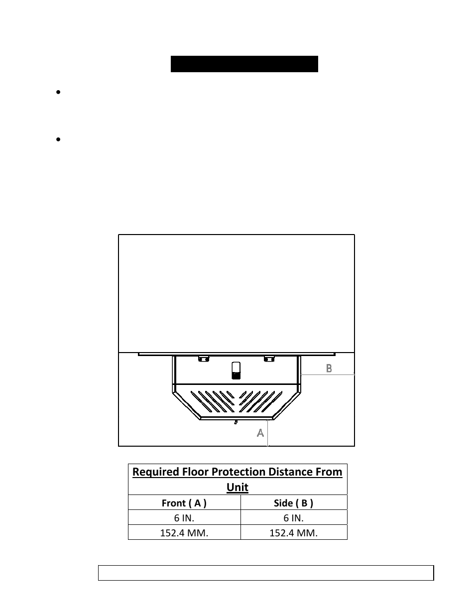 Floor protection | England's Stove Works 55-SHPEPI User Manual | Page 24 / 62