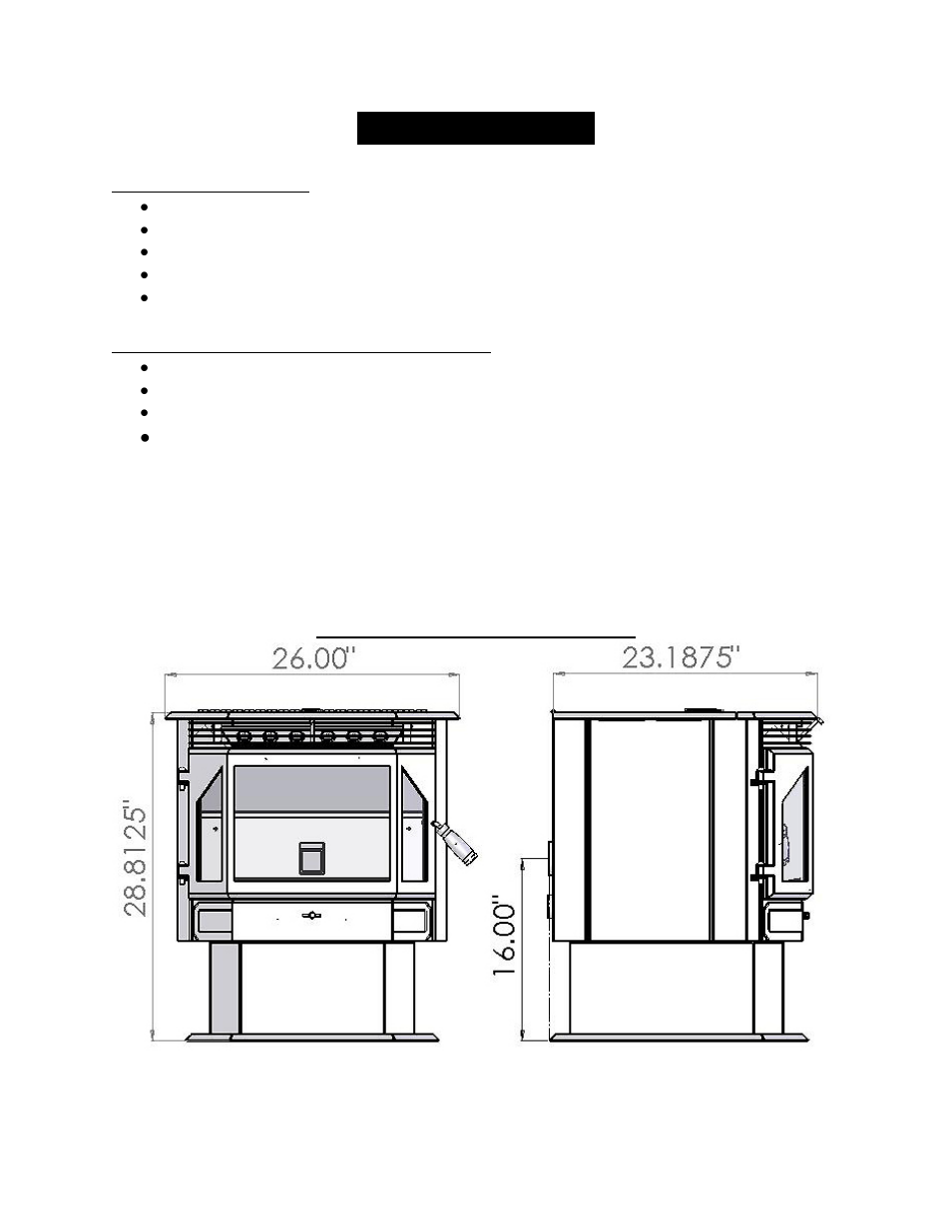 Specifications | England's Stove Works 55-SHPEPI User Manual | Page 5 / 62