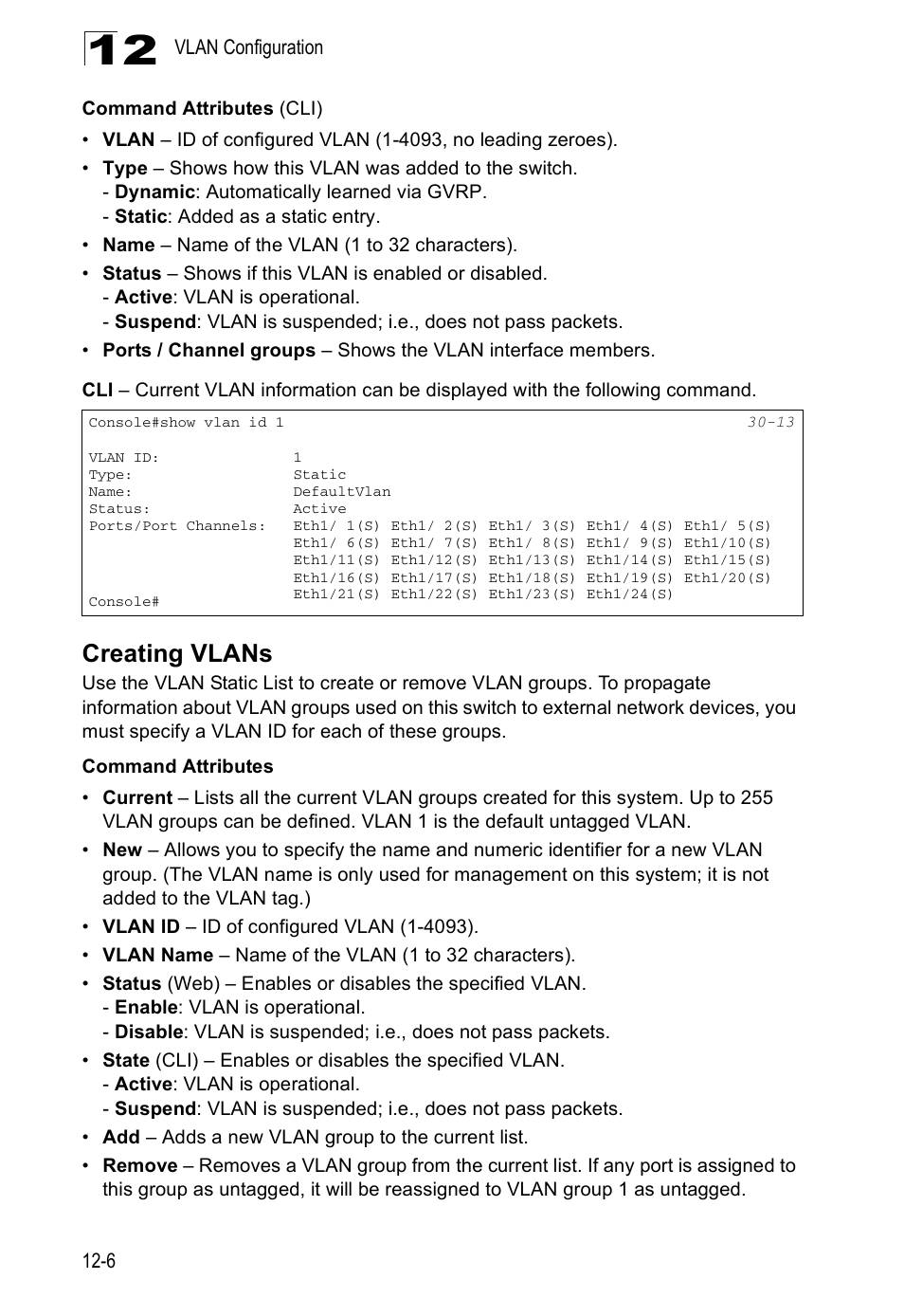 Creating vlans | Edge Products ES3528-WDM User Manual | Page 200 / 556