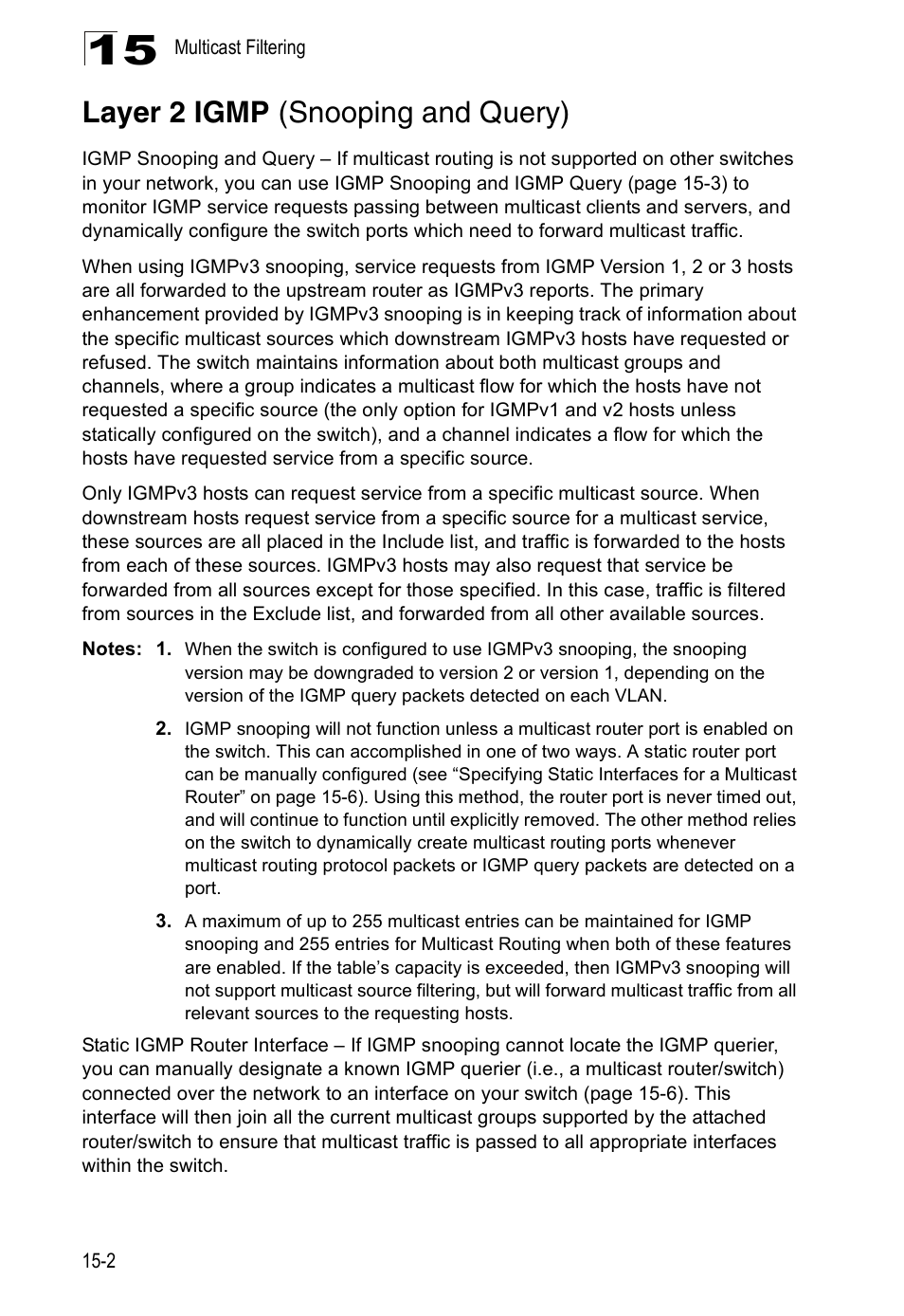 Layer 2 igmp (snooping and query) | Edge Products ES3528-WDM User Manual | Page 238 / 556