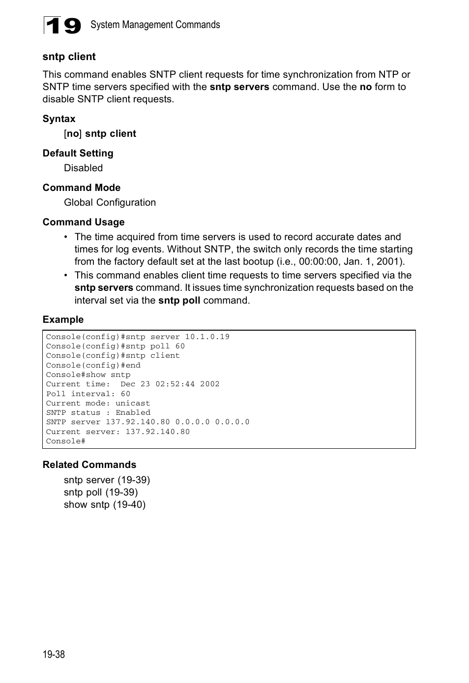 Sntp client | Edge Products ES3528-WDM User Manual | Page 316 / 556