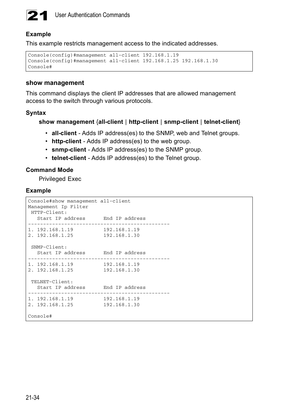 Show management | Edge Products ES3528-WDM User Manual | Page 370 / 556