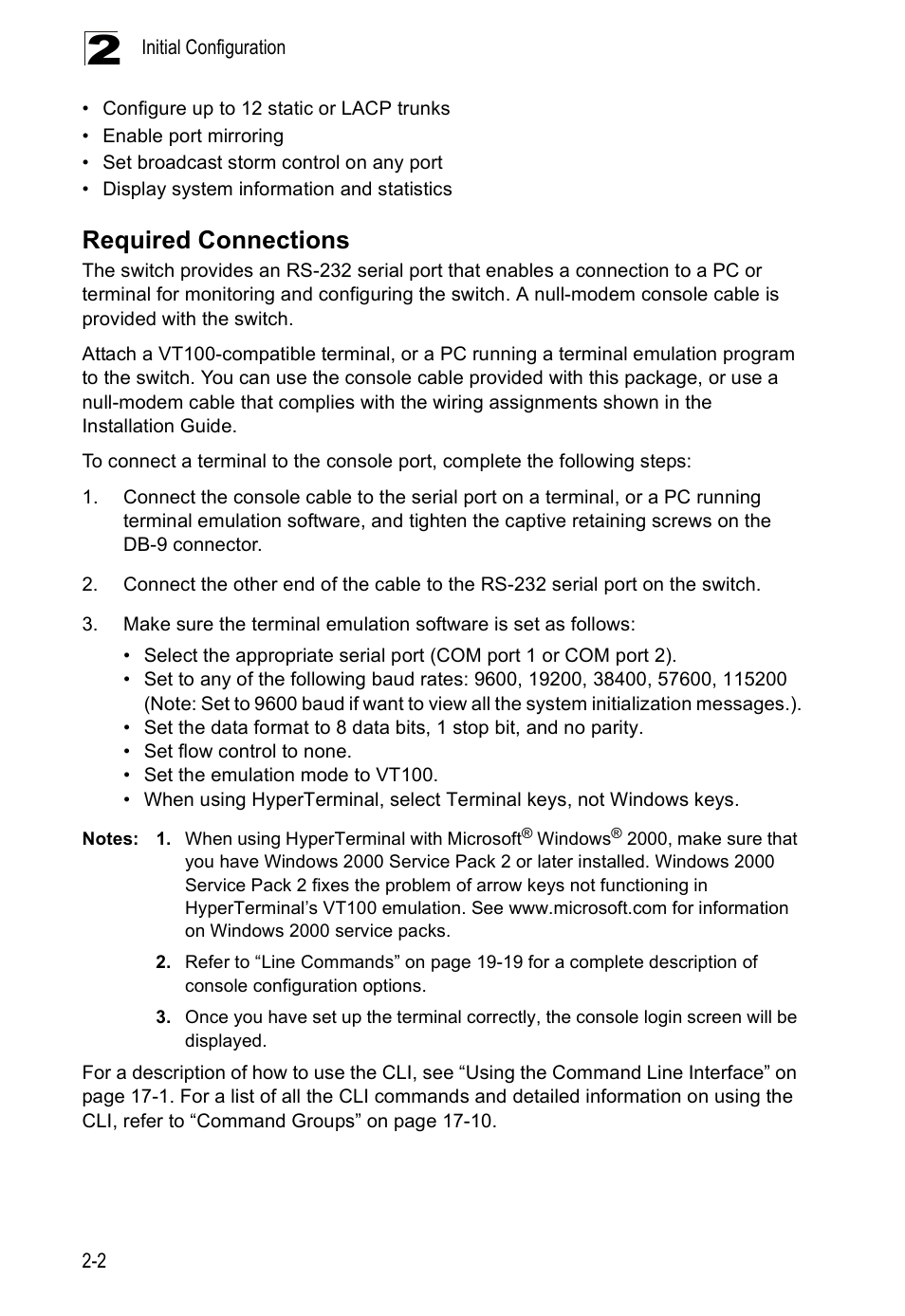 Required connections | Edge Products ES3528-WDM User Manual | Page 38 / 556