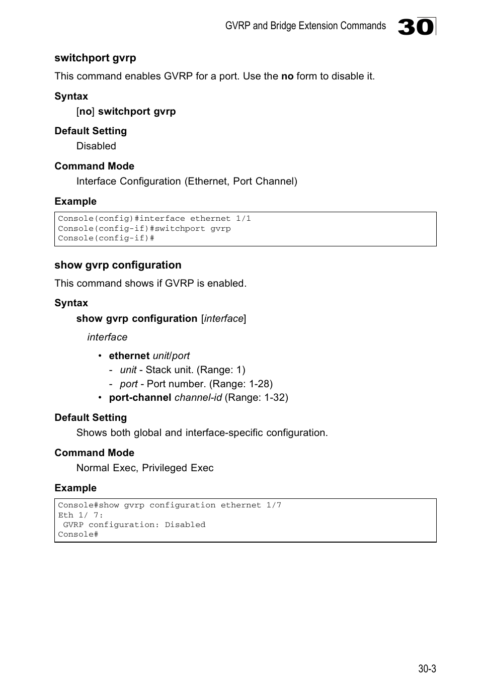 Switchport gvrp, Show gvrp configuration | Edge Products ES3528-WDM User Manual | Page 459 / 556
