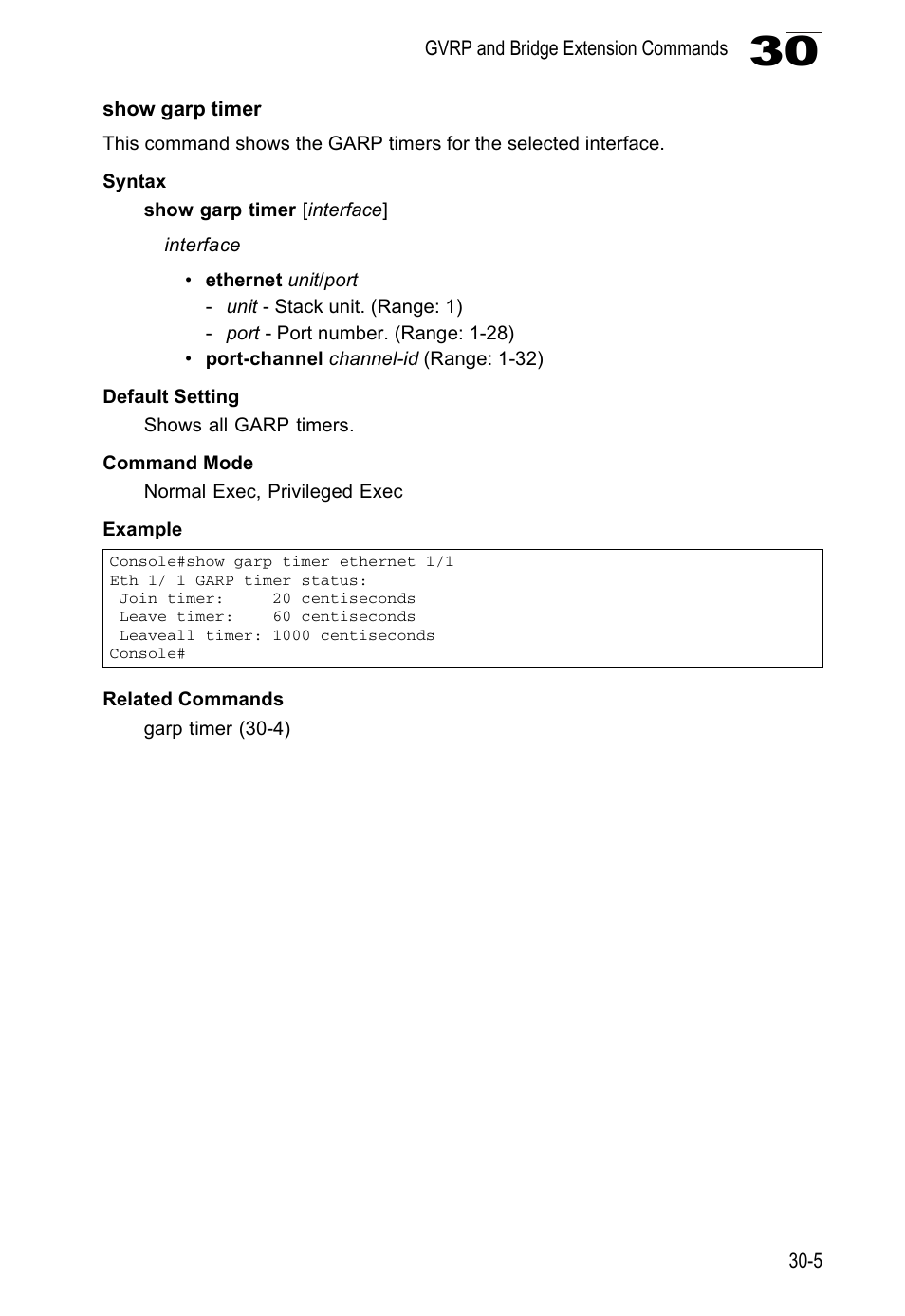 Show garp timer | Edge Products ES3528-WDM User Manual | Page 461 / 556