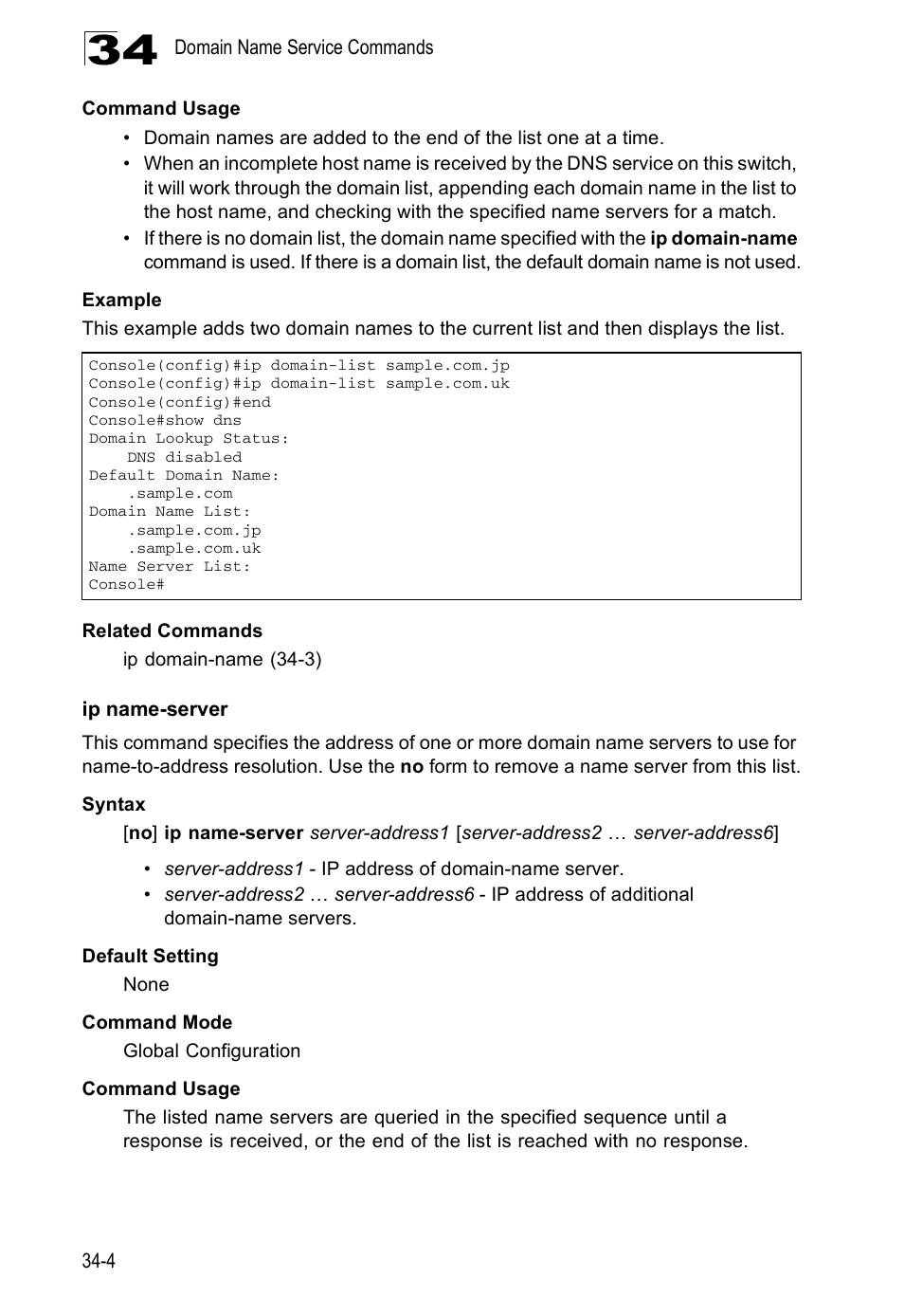 Ip name-server | Edge Products ES3528-WDM User Manual | Page 524 / 556