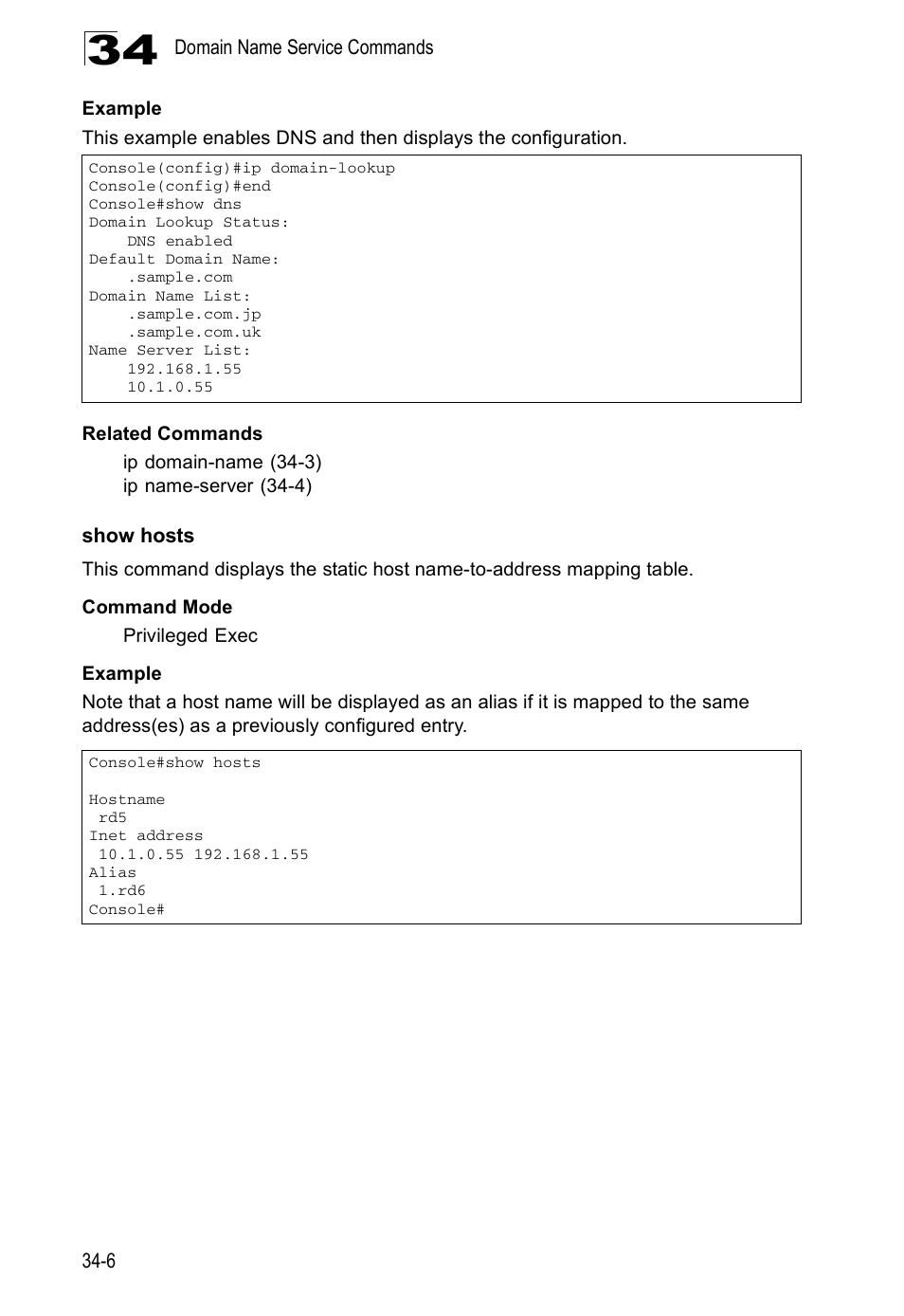 Show hosts | Edge Products ES3528-WDM User Manual | Page 526 / 556