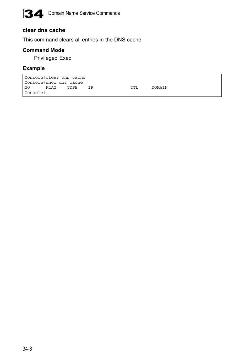 Clear dns cache | Edge Products ES3528-WDM User Manual | Page 528 / 556