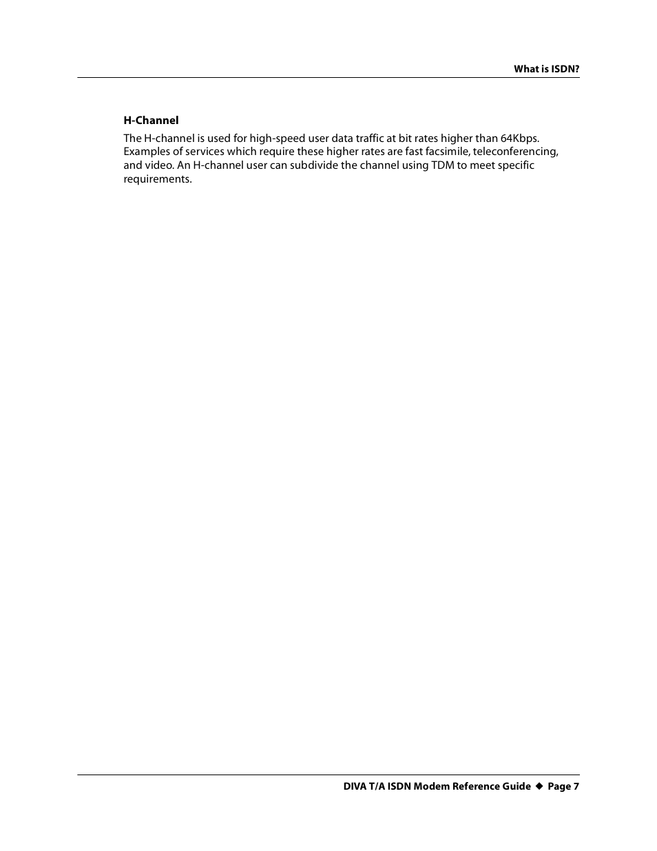 Eicon Networks DIVA T/A ISDN Modem User Manual | Page 7 / 66