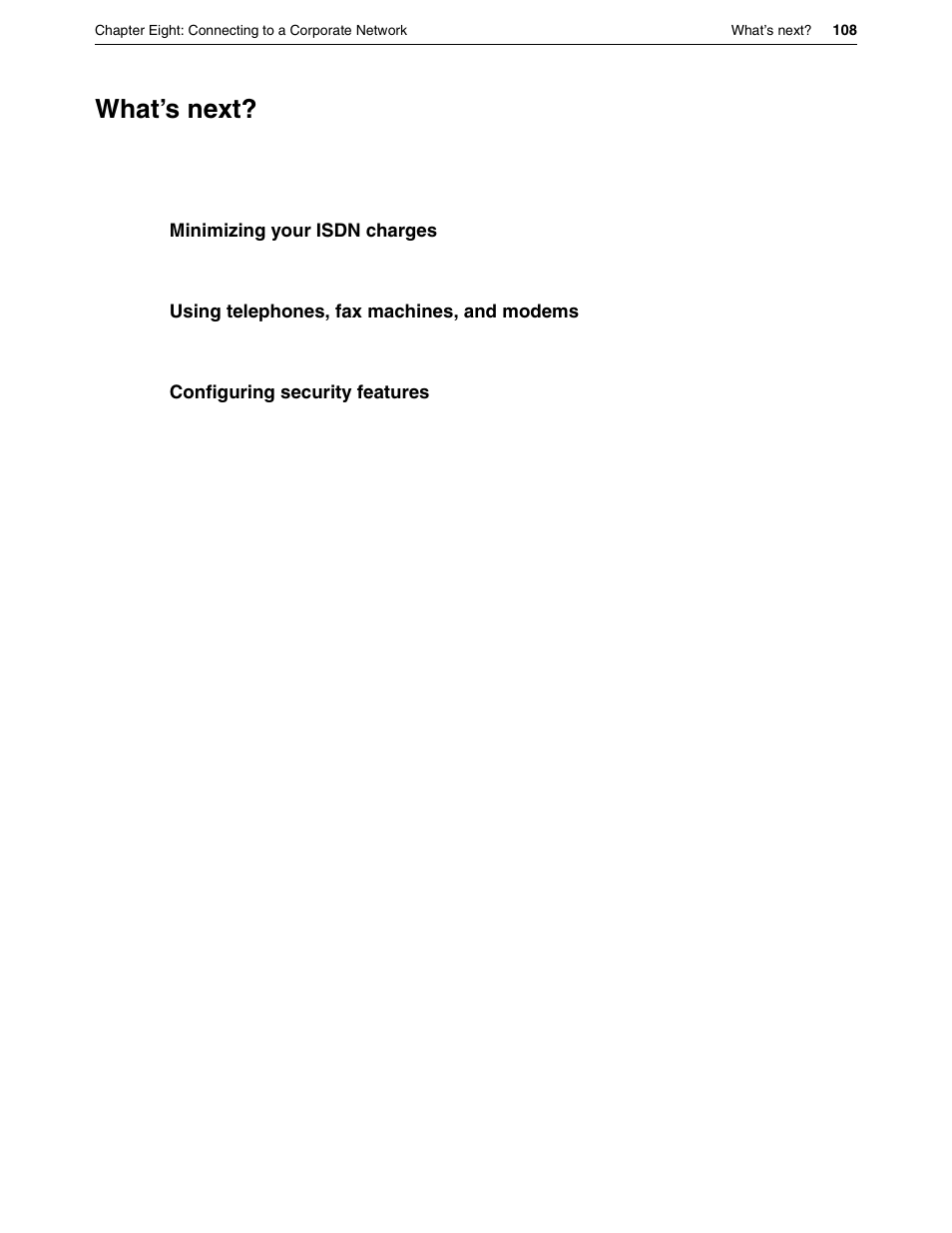 What’s next | Eicon Networks DIVA LAN ISDN User Manual | Page 108 / 213