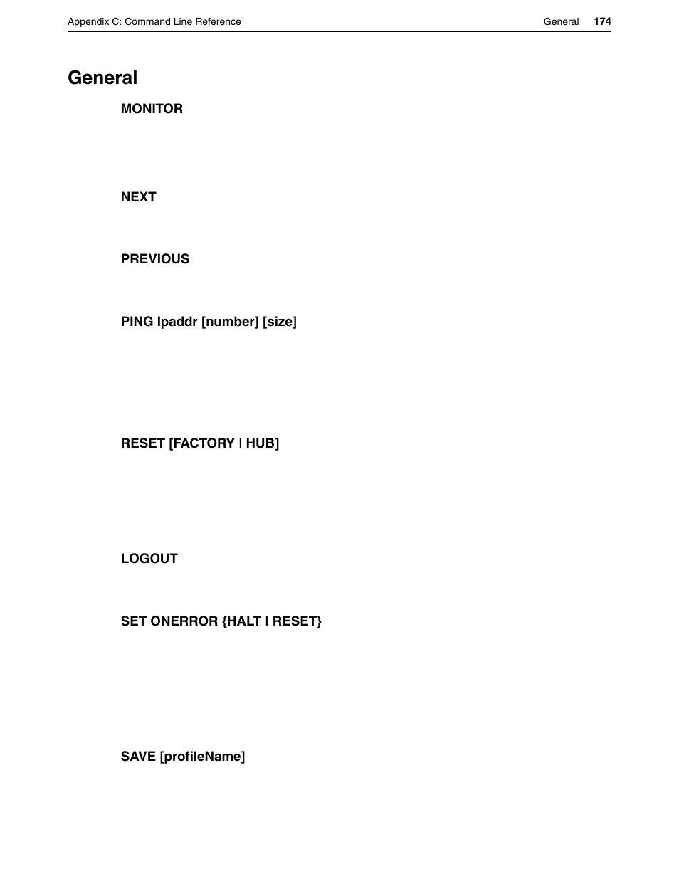 General | Eicon Networks DIVA LAN ISDN User Manual | Page 174 / 213