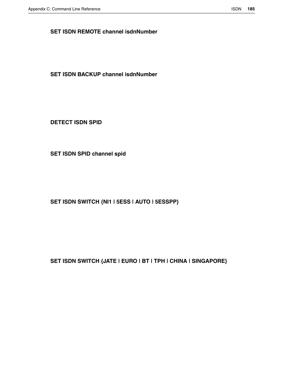 Eicon Networks DIVA LAN ISDN User Manual | Page 185 / 213