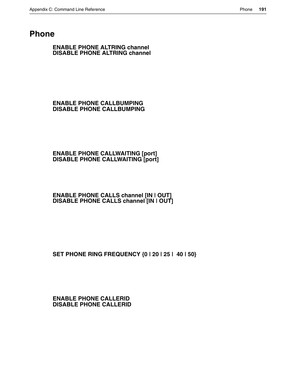 Phone | Eicon Networks DIVA LAN ISDN User Manual | Page 191 / 213