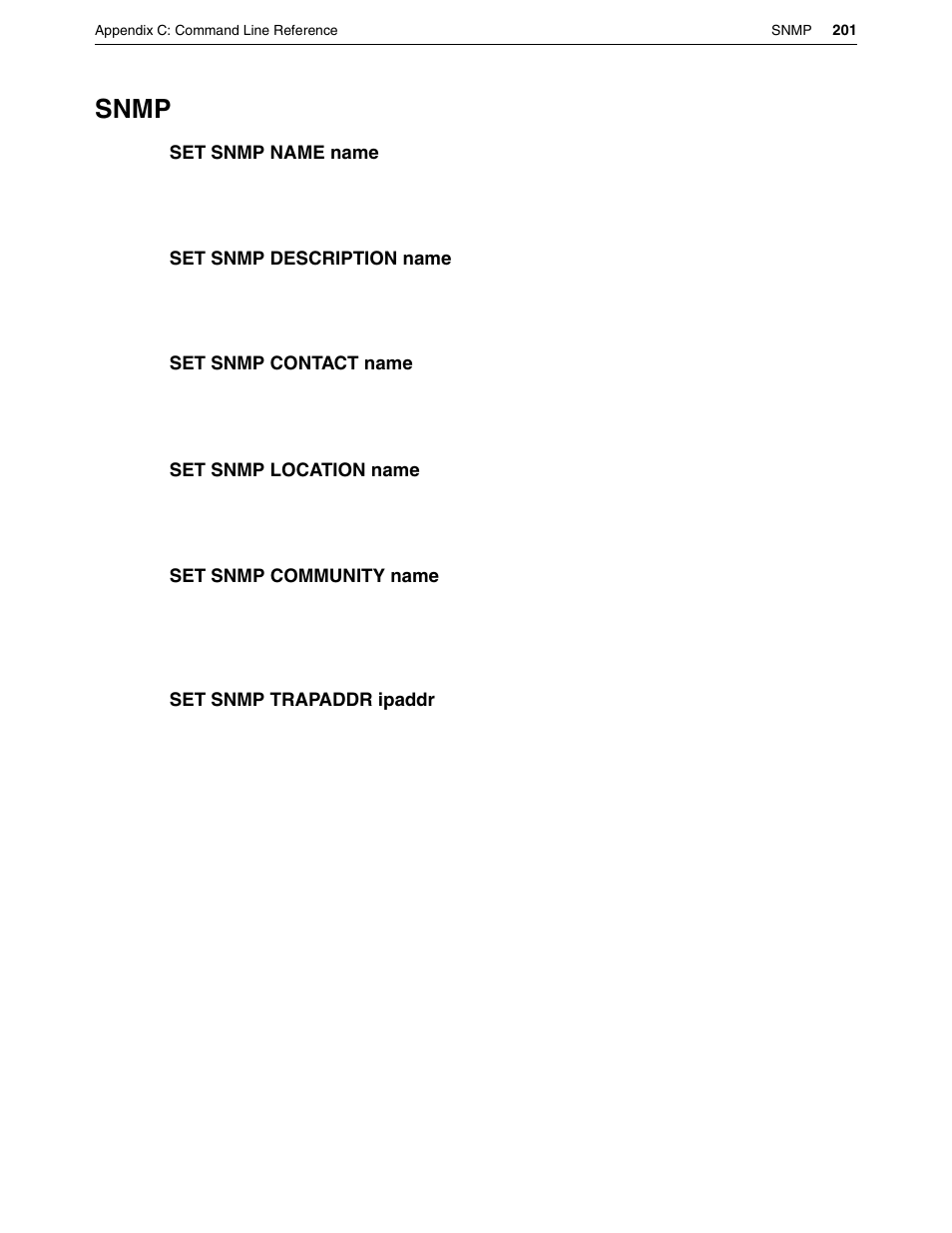 Snmp | Eicon Networks DIVA LAN ISDN User Manual | Page 201 / 213