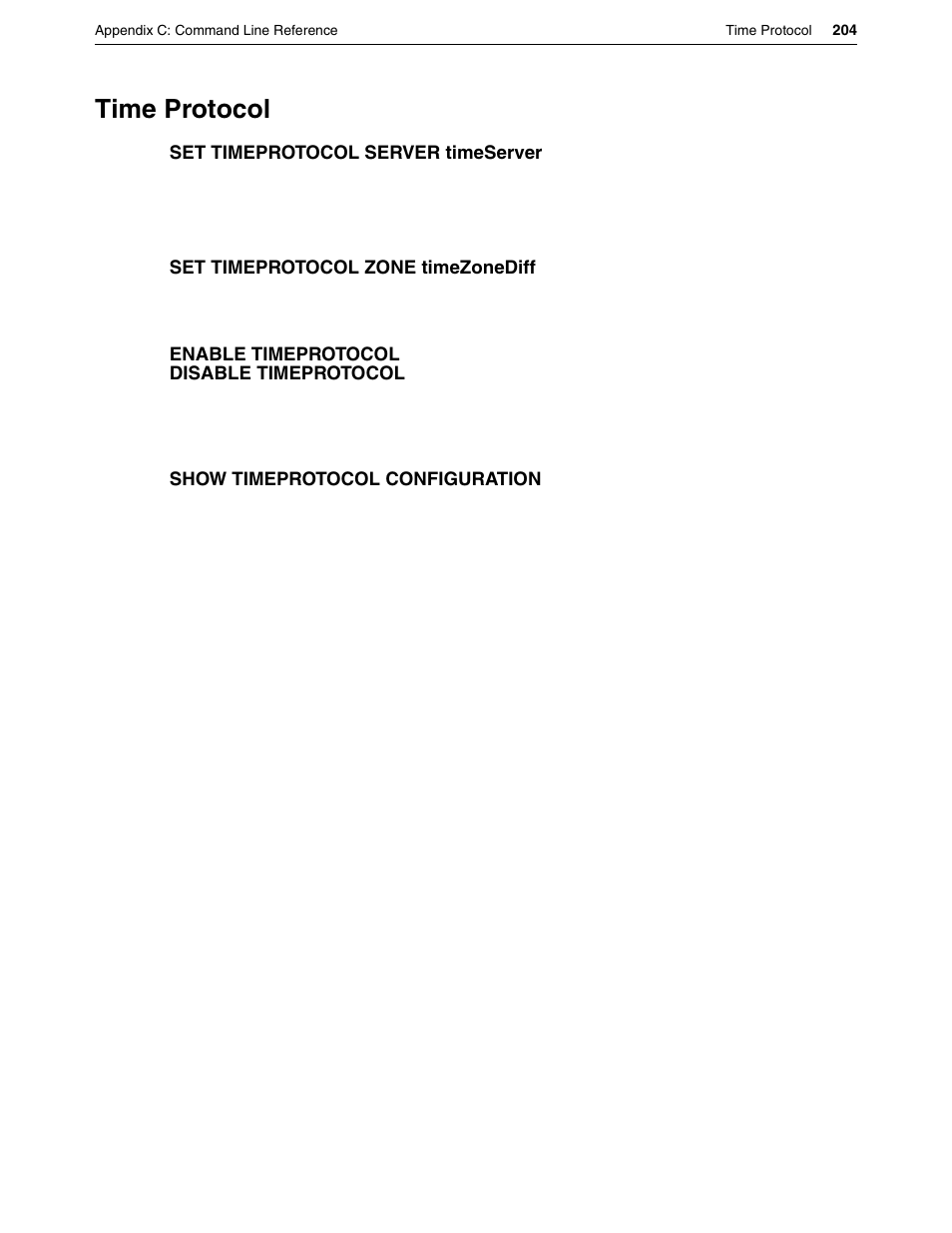 Time protocol | Eicon Networks DIVA LAN ISDN User Manual | Page 204 / 213