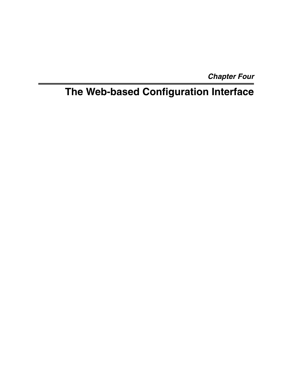 Chapter four, The web-based configuration interface | Eicon Networks DIVA LAN ISDN User Manual | Page 46 / 213