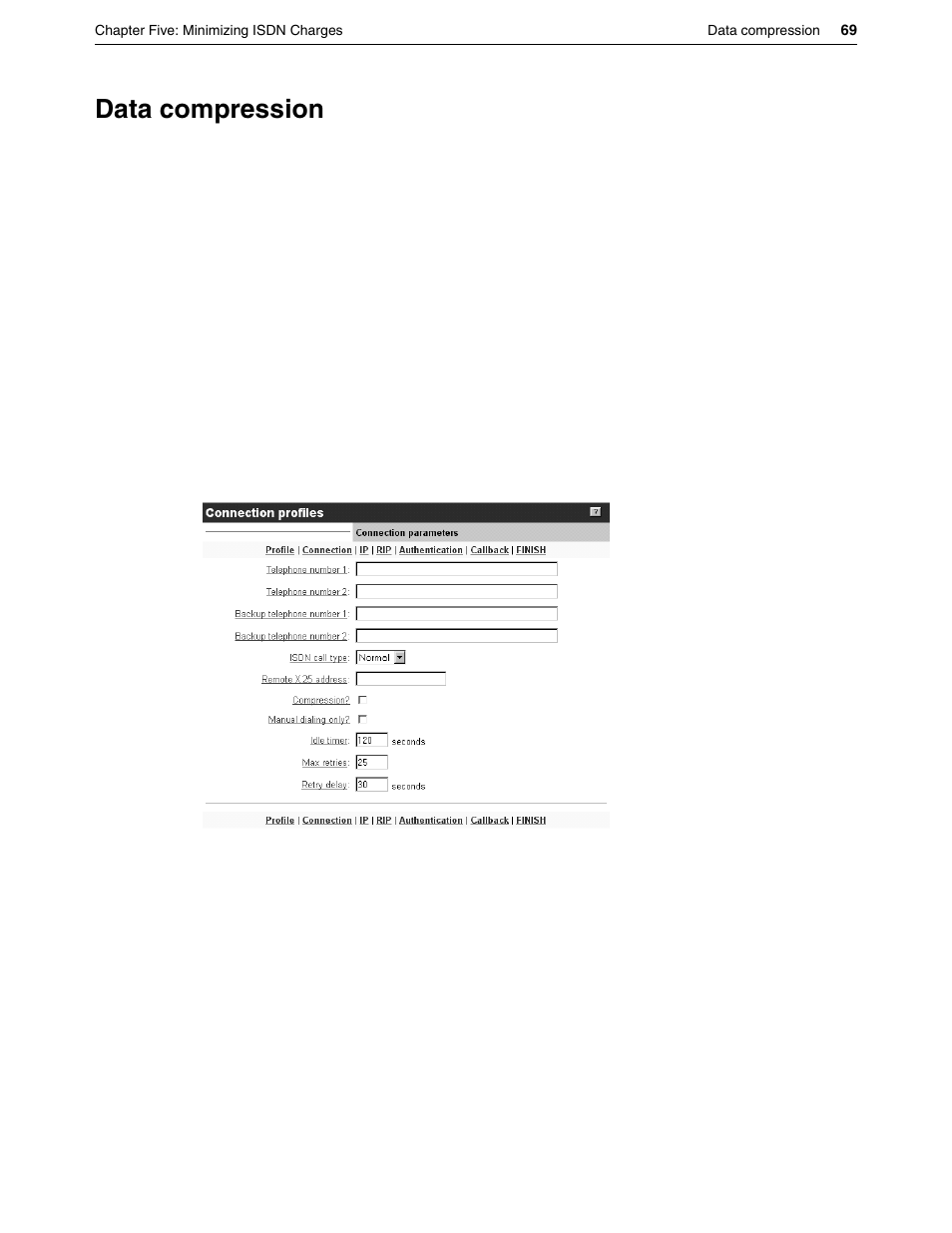 Data compression | Eicon Networks DIVA LAN ISDN User Manual | Page 69 / 213