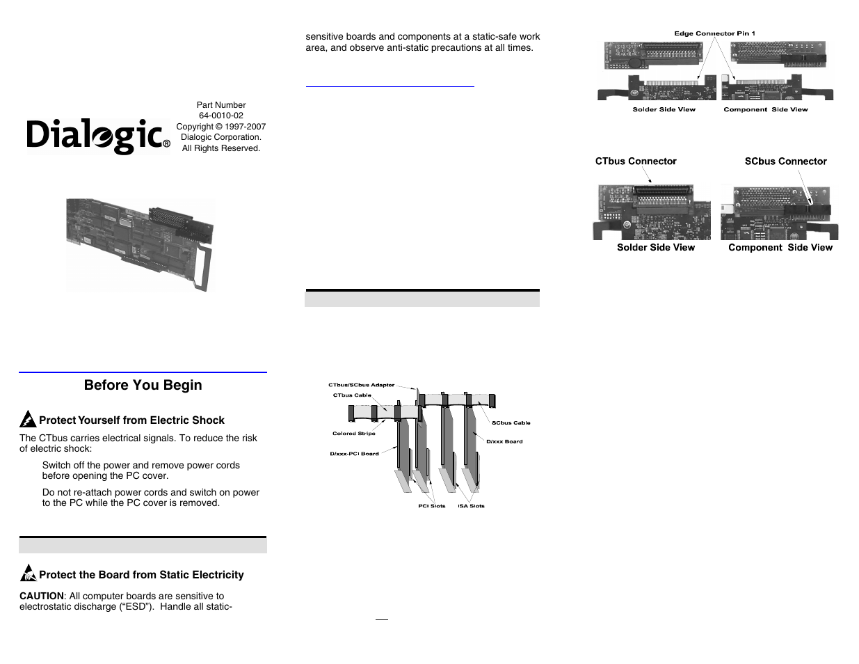 Eicon Networks CTbus User Manual | 2 pages